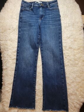 Zara Dark Blue Wide-Leg Jeans